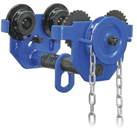 Planeta G20009 Haspelkettenlaufkatze, GTM 3, Tragfähigkeit 3000 kg, Flanschbreite 102 - 203 mm, 2,5 m Bedienlänge, Min. Kurvenradius 1,2 m