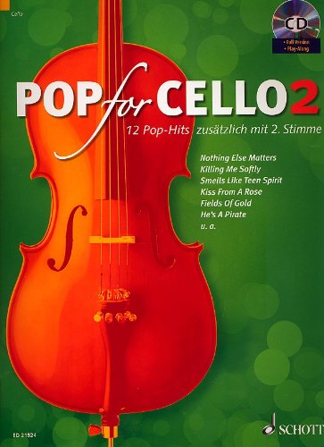 Pop for Cello Band 2 mit Online Audio : 12 starke Pop-Hits arrangiert für 1-2 Celli Michael Zlanabitnig Ed - ONHE CD !
