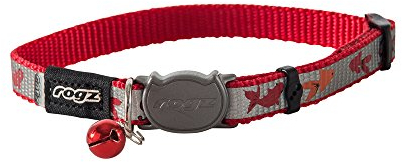ROGZ CB40-C Halsband Reflecto Cat, S, rot