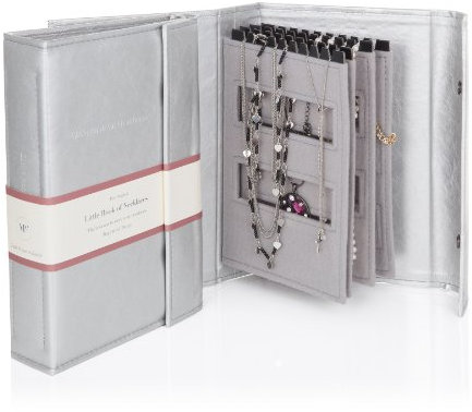 Little Book of Necklaces Storage Silver Storage Holder Organiser