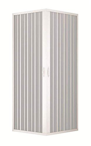 ROLLPLAST PINTO Mampara de ducha 70 x 70 cm, de PVC, modelo acuario con apertura central