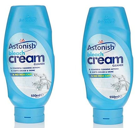 2 x Astonish Household Bathroom Bleach Cream Cleaner 550ml