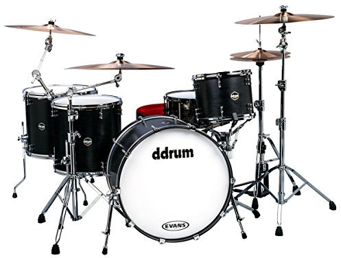 ddrum US STD 424 SB USA Maple Drum Set 4-teilig Satin Black