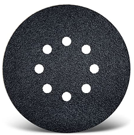 MENZER Black Klett-Schleifscheiben, 150 mm, 8-Loch, f. Exzenterschleifer, Siliciumcarbid (50 Stk.) K800