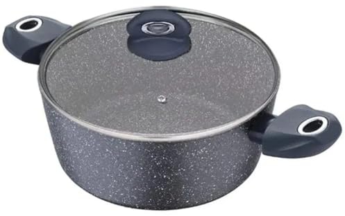 Bergner Orion Cacerola, Aluminio Forjado, Gris, 24 cm