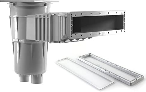 Hayward Pièce à sceller Piscine - Skimmer Miroir Grande meurtrière - Gris Clair de