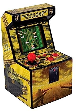 ITAL - Consola Mini Arcade recreativa portátil con 250 Juegos Perfecta para Regalo de niños y Adultos con diseño Retro (Amarillo)