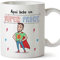MUGFFINS Taza Papá - Aquí Bebe un Super Padre - Taza Desayuno/Idea Regalo Día del Padre. Cerámica 350 mL