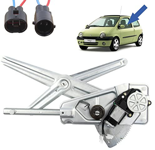 STARKIT PERFORMANCE Leve vitre compatible pour Twingo 1 (1993-2007) AVEC MOTEUR. Lève-vitre avant gauche (conducteur) 7700830596, 8200051779