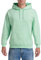 Gildan Rippstrick-Sweatshirt für Herren mit Kapuze und Beuteltasche, mintgrün