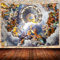 UHOMETAP Griechische Mythologie Tapisserie Kunstwerk Wandbehang Decke Feine Versailles Griechische Mythologie Tapisserie Matratze Tischdecke Vorhang Home Decor 80x60 Zoll GTWYUH263