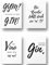 Freyheit | Premium Poster Set | stilvolles Bilder-Set für Wohnzimmer oder Schlafzimmer in schwarz-weiß | DIN A4 oder A3 (21 * 30cm oder 30x42cm) | OHNE Bilderrahmen (Sprüche, A4 (21cm*29,7cm))