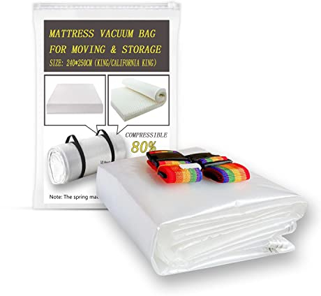 YZMY Mattress Vacuum Bag for Moving and Returns-Mattress Sealable Storage Bag - Space Saver Vacuum Bag for Foam Mattress Compression and Storage for King/California king (Size:240x250cm)