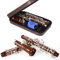 Rochix Oboe Professional Performance Level RHS13 Redwood Korpus versilbert halbautomatischer C-Ton mit 2 Stimmzungen,1 Reinigungstuch,1 Oboe Tupfer,1 Daumenauflage,1 Etui und mehr