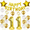 Luftballons 11. Geburtstag Junge gold deko Folienballon 11 jahre Geburtstags deko Junge gold set happy Birthday 11th Geburtstagsdeko 11 Junge gold Ballon 11 jahre Geburtstag Junge Dekoration set(11)
