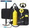 2pcs Kits de plongée 0.5L Équipement de Plongée sous-Marine Réservoir Bouteille d'oxygène, 1L Mini Bouteille de Plongée sous-Marine Dispositif de Respiration sous-Marine capacité de 12 Minutes,Jaune