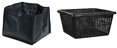 Oase 51201 Pflanzkorb Textil viereckig 25 & 52631 Pflanzkorb viereckig 19 | Dekoration | Teichbiologie | Teichbepflanzung | Gartenbepflanzung