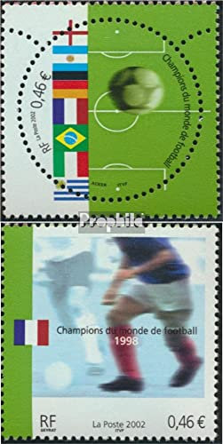 France 3620-3621 (complète.Edition.) Neuf avec Gomme Originale ** MNH 2002 Coupe du Monde (Timbres pour Les collectionneurs) Football