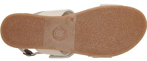 CA'SHOTT A/S Damen CASALICE Velcro Leather Flat Sandal, Cream, 42 EU