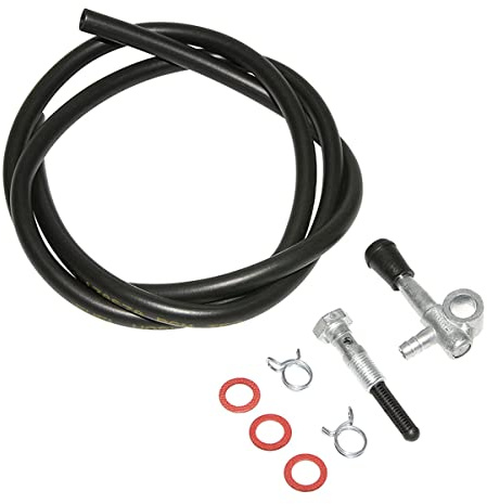 ADAPTABLE - Robinet Essence MBK 881 / Motobécane 85 88 89-8 x 1.25mm avec durite et colliers - 143229