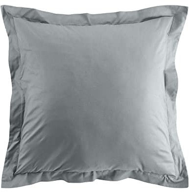 douceur d'intérieur, Kissenbezug (63 x 63 cm), Biolina, grau, 100% Bio-Baumwolle