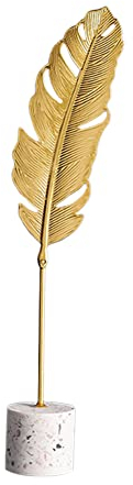 Katutude Gold Blätter aus Metall Modern Dekofigur, Bergahornblätter Modern Sculpture Deko, Schmiedeeisen Desktop Artwork Metall Blätter Deko Für Wohnzimmer Flur Schlafzimmer Desktop Decor