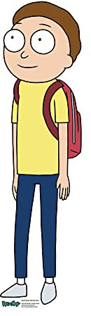 empireposter Rick and Morty - Morty Smith - Mini Pappaufsteller Standy - 27x92 cm