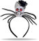 Hatstar Dia de Los Muertos Haarreif | Haarband mit schwarzer Rose & grossem Totenkopf | Kopfschmuck Haarschmuck | Deko Accessoire zu Halloween, Karneval und Fasching