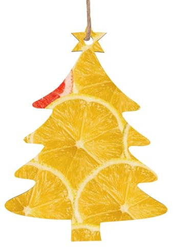 Sommer Zitrone Weihnachten Holz Ornamente Weihnachtsschmuck Weihnachtsschmuck Christbaumschmuck Outdoor Weihnachtsschmuck