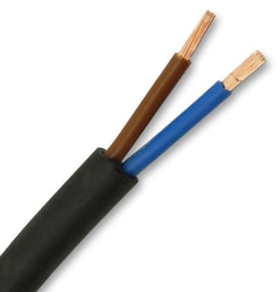 COLCHESTER ELECTRICAL 2.5mm x 2Core Rubber Cable Flex H07RN-F H07RNF HO7RN-F Heavy Duty Cable ***SOLD PER MTR***