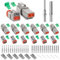 JRready Deutsch Stecker 2 Poling Grau IP68 Wasserdichte DT Stecker Set 6 Sets mit Deutsch Terminal kit Wire Gauge 16-20 AWG für Auto, Motorräder, LKW, Boots