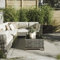 Interiyou Outdoor Teppich Wetterfest Asti - 195x195 cm Hellgrau - Jute Optik - Wasserfest für Balkon, Terrasse, Garten - Outdoorteppich passend auch für Wohnzimmer, Schlafzimmer und Küche