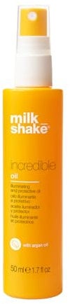 milk_shake | Incredible Oil 50 ml, Aceite capilar iluminador y protector, para un cabello más suave, claro y brillante, Made in Italy