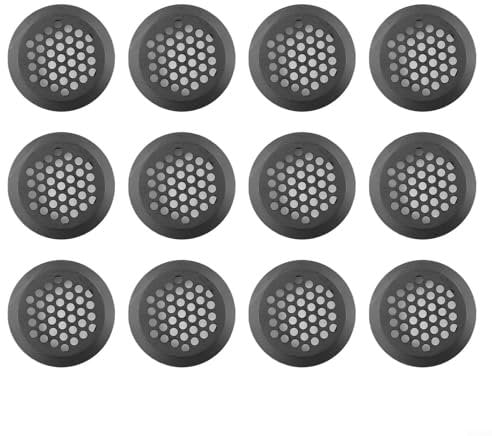 Eleganti griglie di ventilazione rotonde 12 x 35 mm per una ventilazione elegante dell'armadio