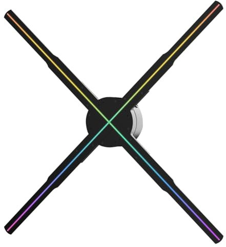 Ohsilv WiFi 3D Holographic Projector 678LED 56cm APP Control Holographic Player for ImageVideo Store Advertising Display UKPlug