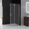MIQU Faltbar Duschwand 70x197 cm Walk in Dusche Pendeltüren Duschabtrennung mit Falttür Drehtür Duschkabine Nischentür 6mm NANO Sicherheitsglas Duschtrennwand ohne Duschwanne