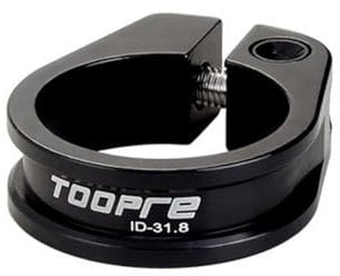 HOUSON Bicycle seat clamp, Aluminum Alloy Bicycle seat Post clamp Quick Release for Mountain Bike seat Tube Black 31.8mm