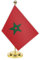 Drapeau de Bureau Maroc, 30 cm Grand Petit Peuple Marocain Bannière Populaire Marocain en Plein Air, Minuscule Impression Décor pour Bureau Maison Table Bureau Moroc