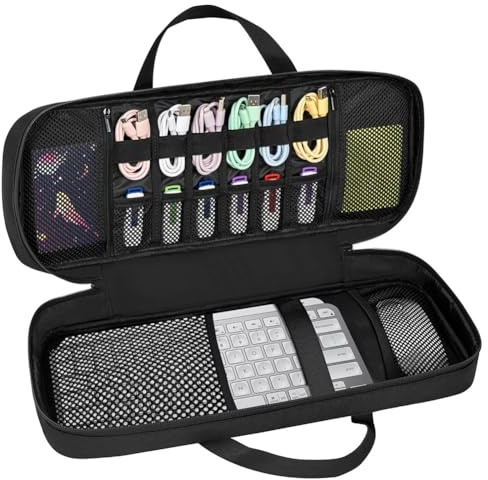 JNJOOD Travel Keyboard Case Bag Keys Mini Keyboard Carrying Storage Case for Wireless Keyboard
