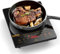 Karinear Portable Ceramic Hob Pulg in Single Electric Hob with 4-Hour Timer Safety Lock, 9 Power Levels Up to 2000W, 8 Pre-set Functions Touch Control Yellow Text Design