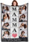 iDIY Festa della Mamma Idee Regalo - Coperta Personalizzata con Foto e Scritta - Plaid Personalizzato - Regalo Personalizzato per Mamma, Papà e Bambini