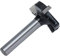 Fdit Stable Wood Router, Multifunctional Engraving Milling Cutters for CNC and Handheld Routers of Professional Woodworking Tailors for Wooden Workers (Black)