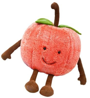 KIXZSAZ Delightful Kids Fruits Plush Stuffed Toy Throw Pillow Birthday Gift, Cherry 25cm