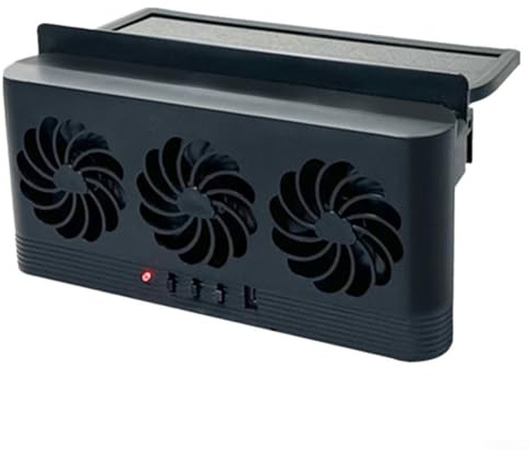 Lawnoval Energy Efficient Solar Car Exhaust Fan for Enhanced Airflow During Long Drives