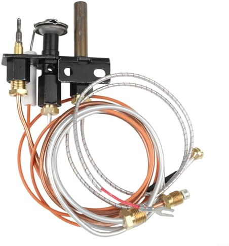NbgrvB 3-Wege-Gas-Pilot-Baugruppe für Propan-Erdgas-Kamine, für Majestic/Temco/Vermont/Gussteile/HHT/Dutchwest, mit 45,7 cm Pilotrohr, 66 cm Thermoelement, 83 cm, Thermopile 66 cm Zünder