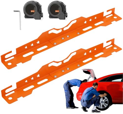 Dranng Kit de Parallélisme | Plaques De Parallélisme pour Géométrie,Équipement Robuste Réglable pour Pneus de Voiture Camion Utilisation Garage Domestique