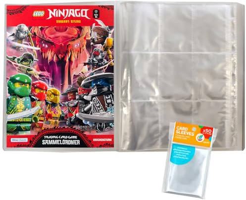Bundle mit Blue Ocean Ninjago Trading Card 1 Leere Sammelmappe + Exklusive Collect-it Hüllen (Ninjago Serie 11)