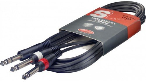 Stagg SYC1/PS2P E Stereo Splitter-Kabel (1m)