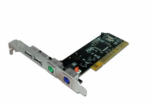 Connectland CART-CNL-PS2-USB2 Carte contrôleur USB V2.0 + IEEE Métal