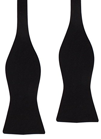 AUSCUFFLINKS Schwarze Baumwollfliege für Herren | Fliege für formellen Bräutigam oder Hochzeit